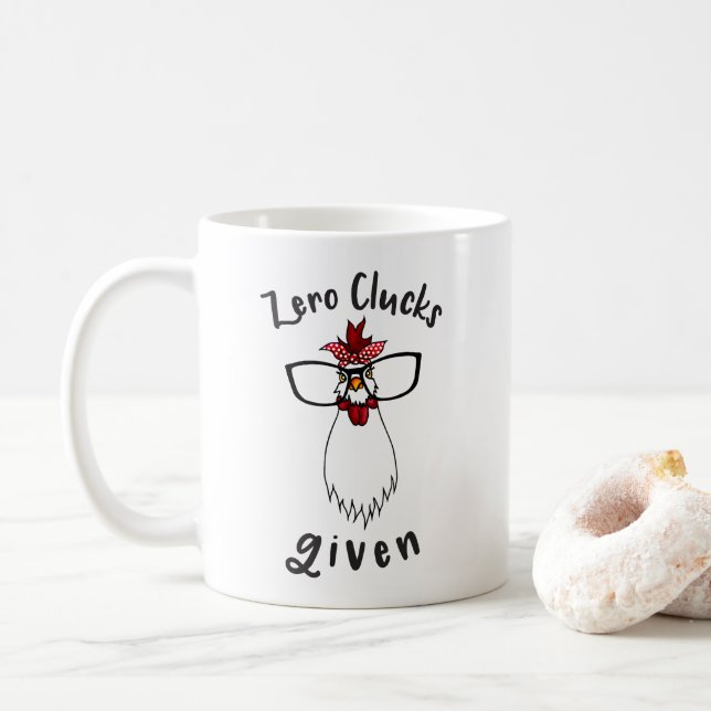 Crazy Chicken Dam Antisocial Farmer Farm Chickens Kaffemugg (Med munk)