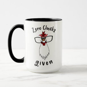 Crazy Chicken Dam Antisocial Farmer Farm Chickens Mugg