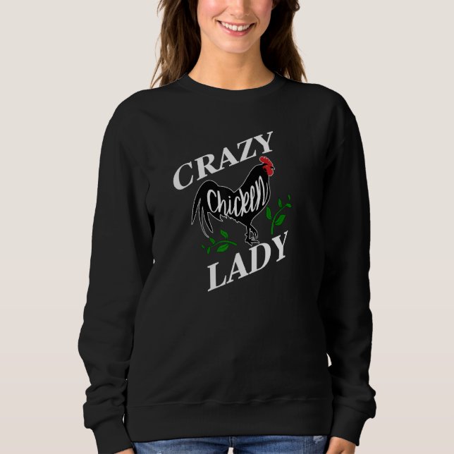 Crazy Chicken Dam - Chicken Farmer T Shirt (Framsida)