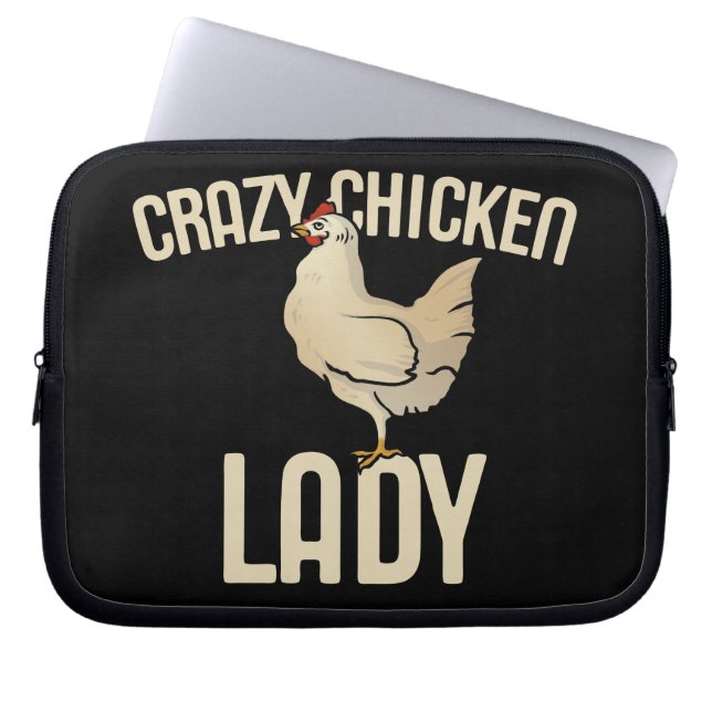 Crazy Chicken Dam Laptop Fodral (Framsidan)
