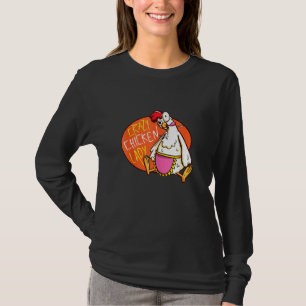 Crazy Chicken Dam Mamma Hen Mamma Älskare Farmer T Shirt