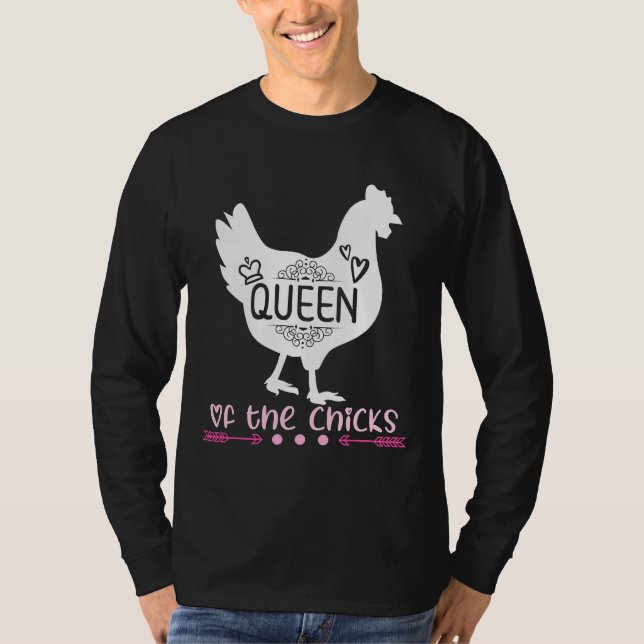 Crazy Chicken Dam Mode T Shirt (Framsida)