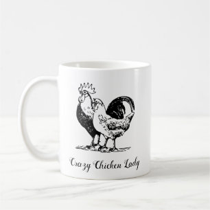 Crazy Chicken Dam Mugg