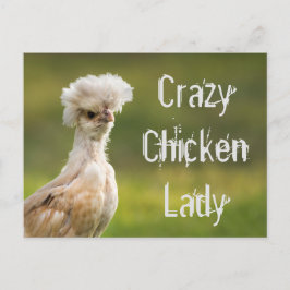 Crazy Chicken Dam Vykort