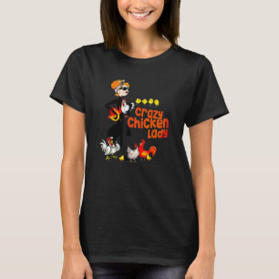 Crazy Chicken Dam Women T Shirt