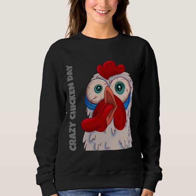 Crazy Chicken Day   T Shirt (Framsida)