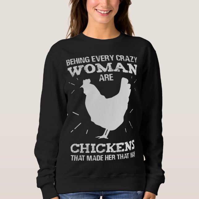 Crazy chicken for farmers and farmers chicken t shirt (Framsida)