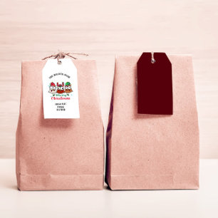 Crazy Chicken God jul Egg Carton Presentetikett