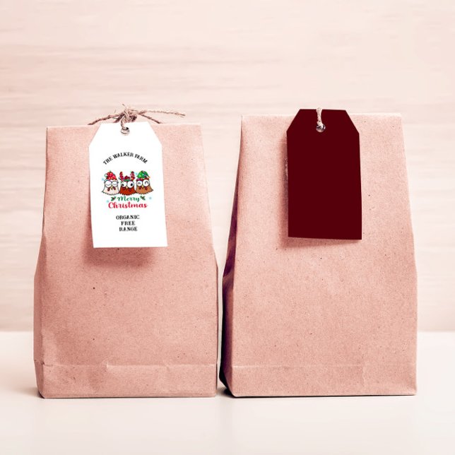 Crazy Chicken God jul Egg Carton Presentetikett (Skapare uppladdad)