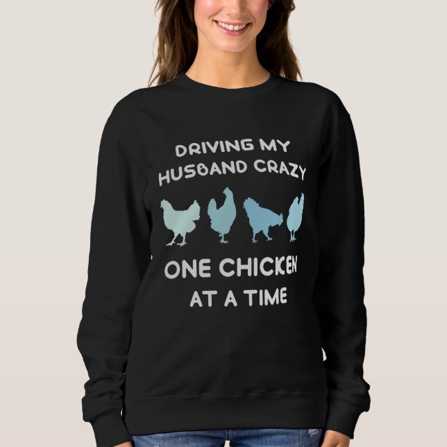 Crazy Chicken Lady  Chicken T Shirt (Framsida)