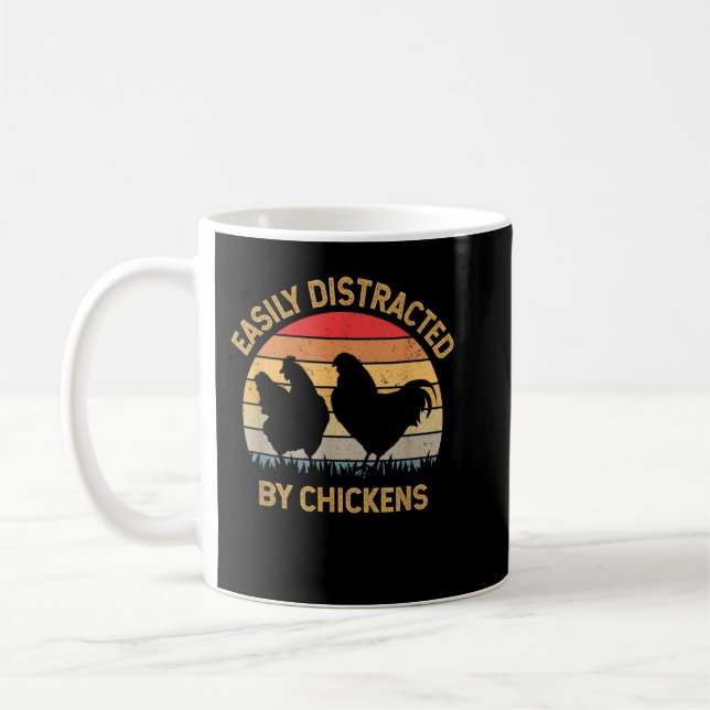 Crazy Chicken Man Kaffemugg (Vänster)
