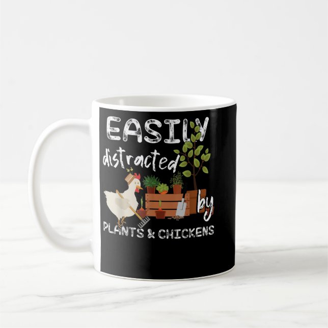 Crazy Chicken Man Kaffemugg (Vänster)