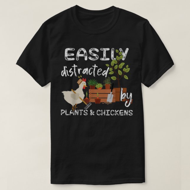 Crazy Chicken Man T Shirt (Design framsida)