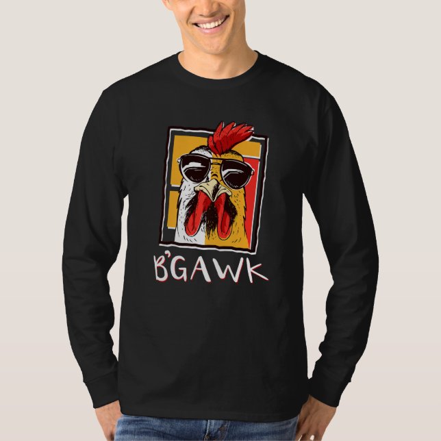 Crazy Chicken Shirt Tupp W Sunglasses Bgawk C T (Framsida)