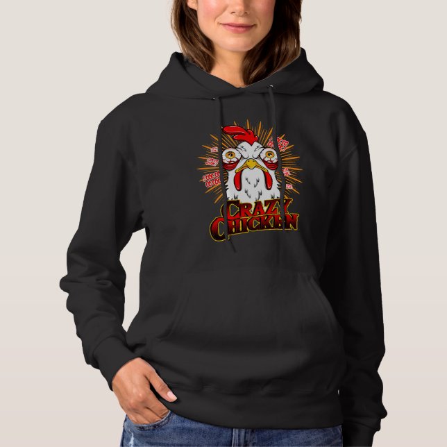 Crazy Chicken   T Shirt (Framsida)