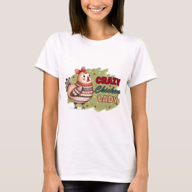 Crazy Chicken T-Shirt (Framsida)