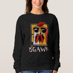 Crazy Chicken Tupp W Sunglasses Bgawk Chicke T Shirt