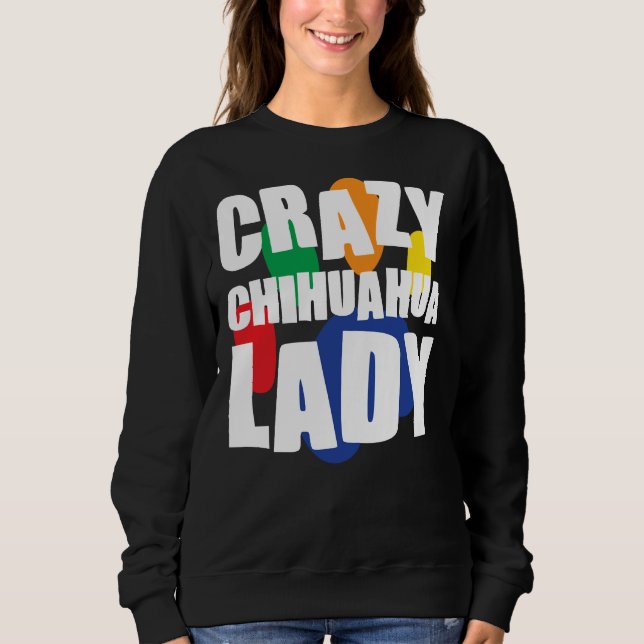 Crazy Chihuahua Dam Essential T Shirt (Framsida)