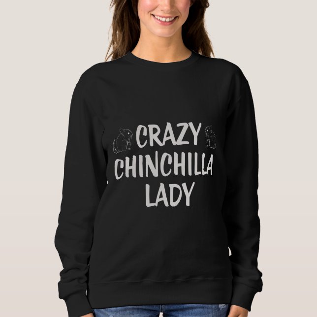 Crazy Chinchilla Dam T Shirt (Framsida)