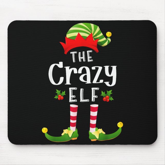 Crazy Christmas Elf Matching Pajama X-mas Party  Musmatta (Framsidan)