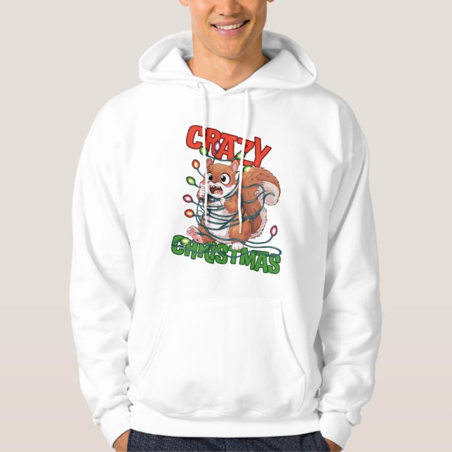 Crazy Christmas: Frustrated Squirrel Hoodie (Framsida)