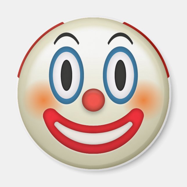 Crazy Clown Emoji Magnet (Framsidan)
