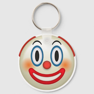 Crazy Clown Emoji Nyckelring