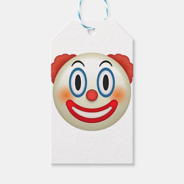 Crazy Clown Emoji Presentetikett (Framsidan)
