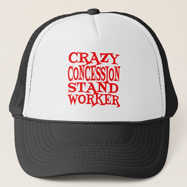 Crazy Concession stand Worker Truckerkeps (Framsida)