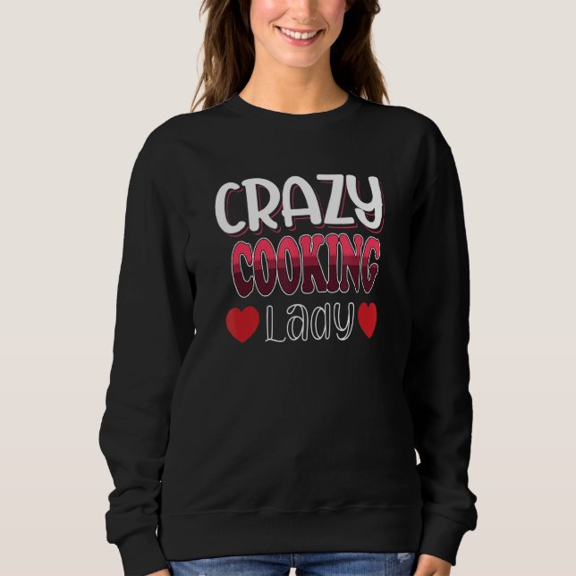 Crazy Cooking Dam Women T Shirt (Framsida)