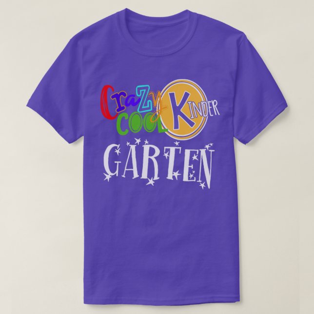 Crazy Coola Kinder Garten T Shirt (Design framsida)