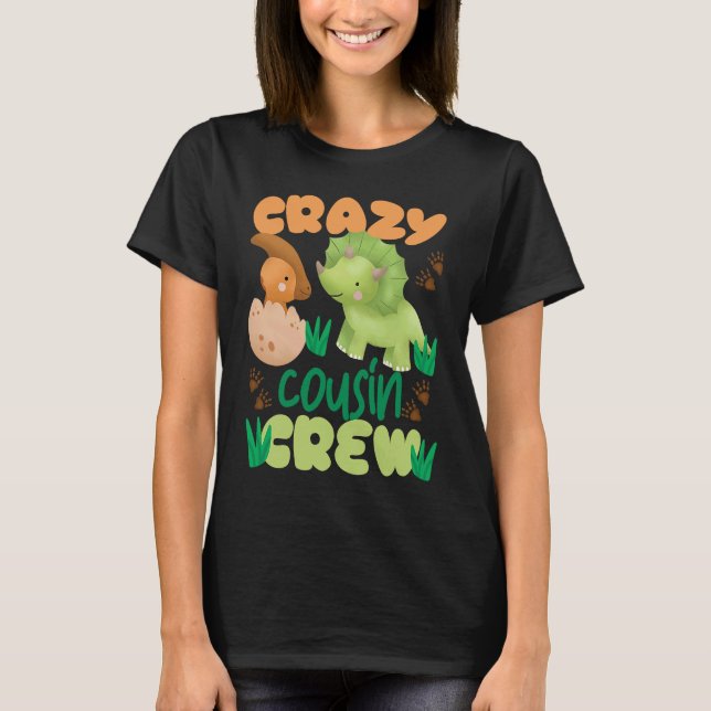 Crazy Cousin Crew Baby Dinosaurs Boys T Shirt (Framsida)