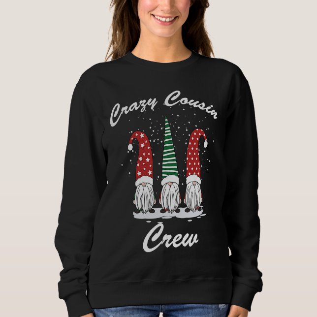 Crazy Cousin Crew Christmas T Shirt (Framsida)