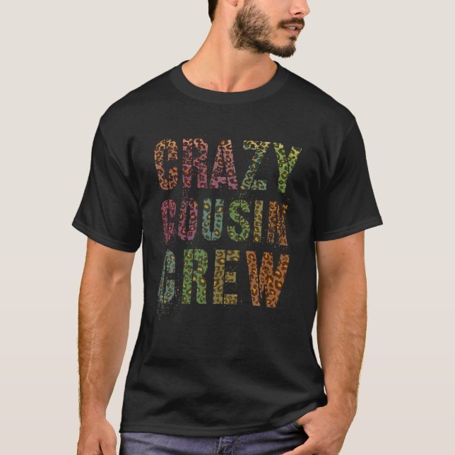 CRAZY COUSIN CREW Leopard Print Funny Mawmaw Pawpa T Shirt (Framsida)