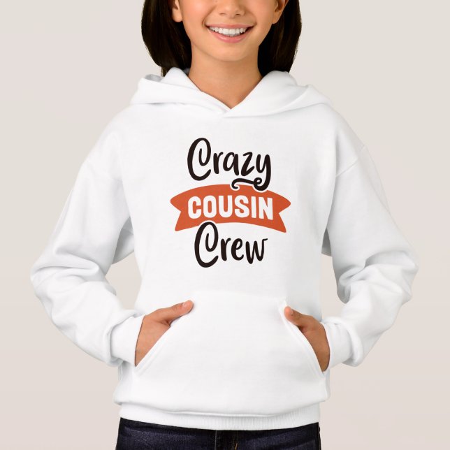 Crazy Cousin Crew T Shirt (Framsida)