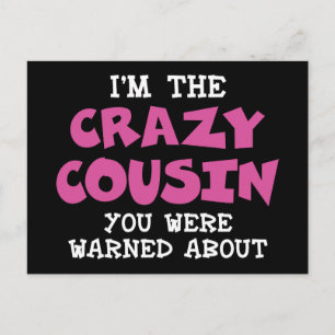 Crazy Cousin Humoral Family Roligt Vykort