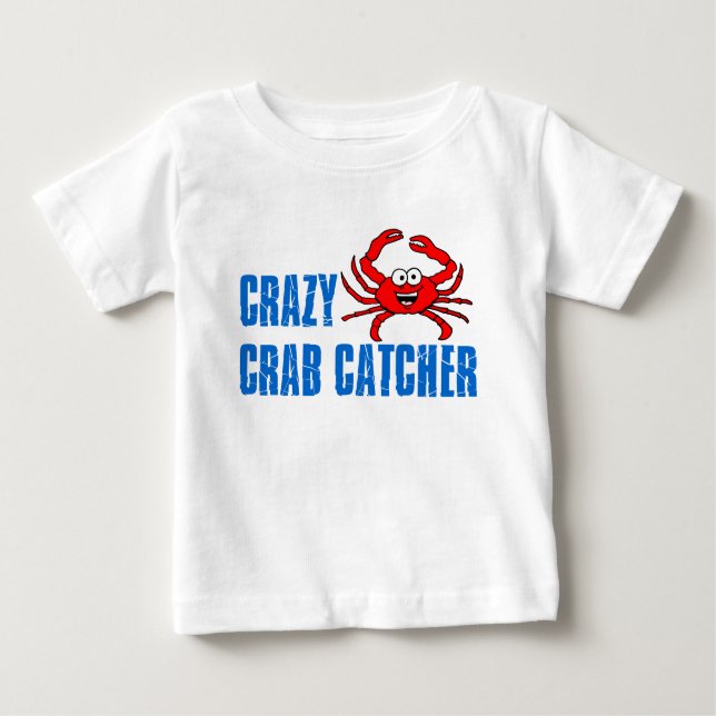 Crazy Crab Catcher Tee Shirt (Framsida)