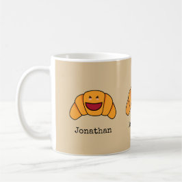 Crazy Croissants Trio med Personlig Namn Kaffemugg