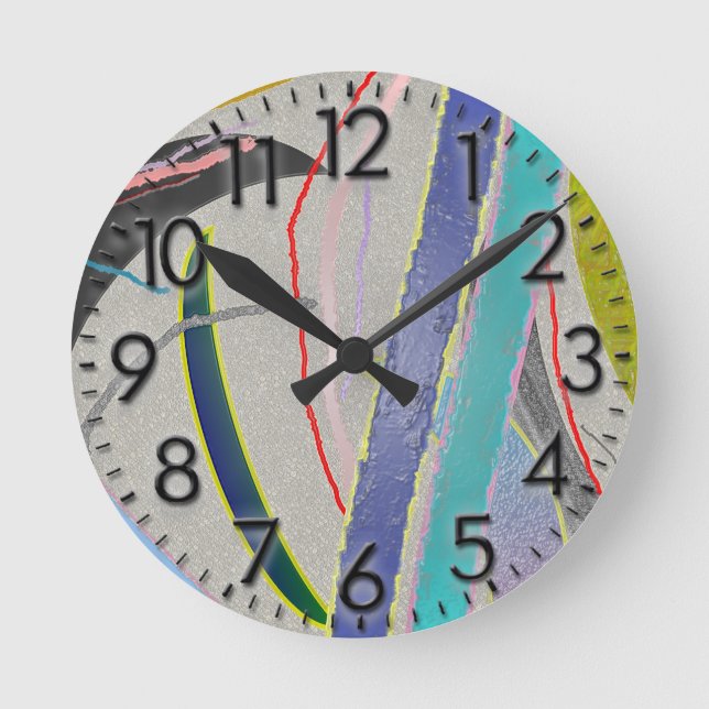 Crazy Design Clock Rund Klocka (Framsida)