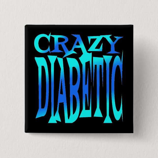 Crazy Diabetic Knapp (Framsida)