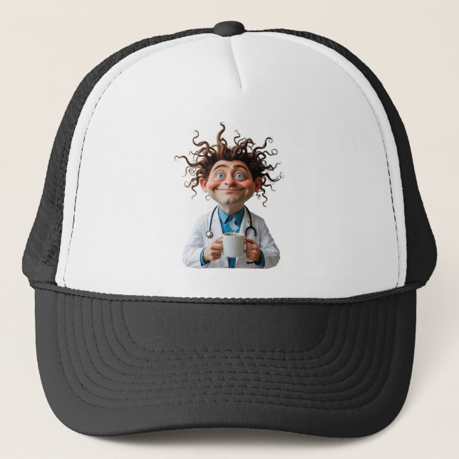 Crazy Doctor Coffee Cap Keps (Framsida)
