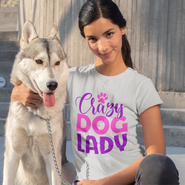 Crazy Dog Lady Funny Dog Lover T Shirt (Skapare uppladdad)