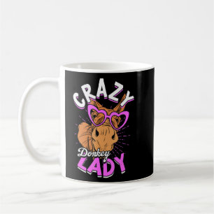 Crazy Donkey Dam Animal Donkey Mamma Farmer Donkey Kaffemugg