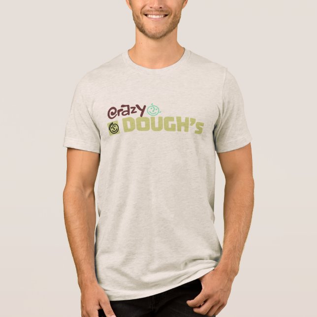 Crazy Doughs roliga serie-logodesign T Shirt (Framsida)