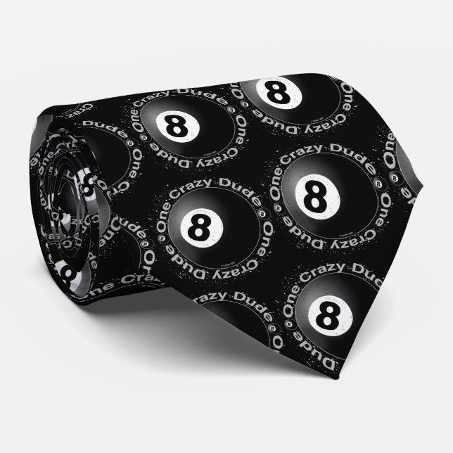 Crazy Eightball Biker manar tie Slips (Rullad)