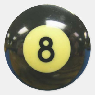 Crazy Eights 8) Runt Klistermärke