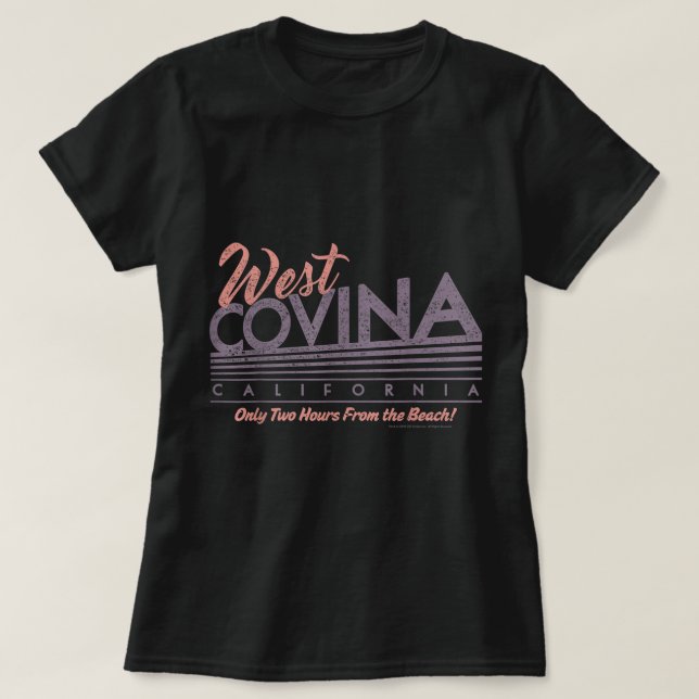 Crazy Ex-Girlkompis Väster Covina California T Shirt (Design framsida)