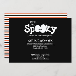 Crazy Eyes Låt Oss Bli Skumma Halloweenfesten Inbjudningar