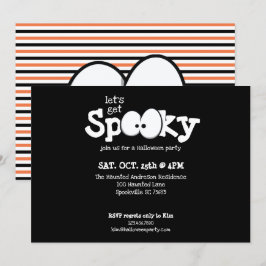 Crazy Eyes Let's Get Spooky Halloweenfest Inbjudningar
