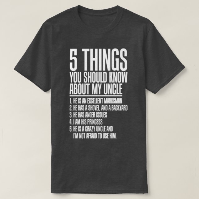 Crazy farbror t shirt (Design framsida)